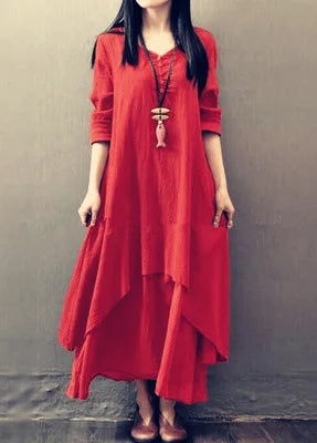 Women's Indian & Pakistani Ethnic Maxi Dress | Vintage Boho Long Sleeve Kurti | Traditional Fashion for Ladies