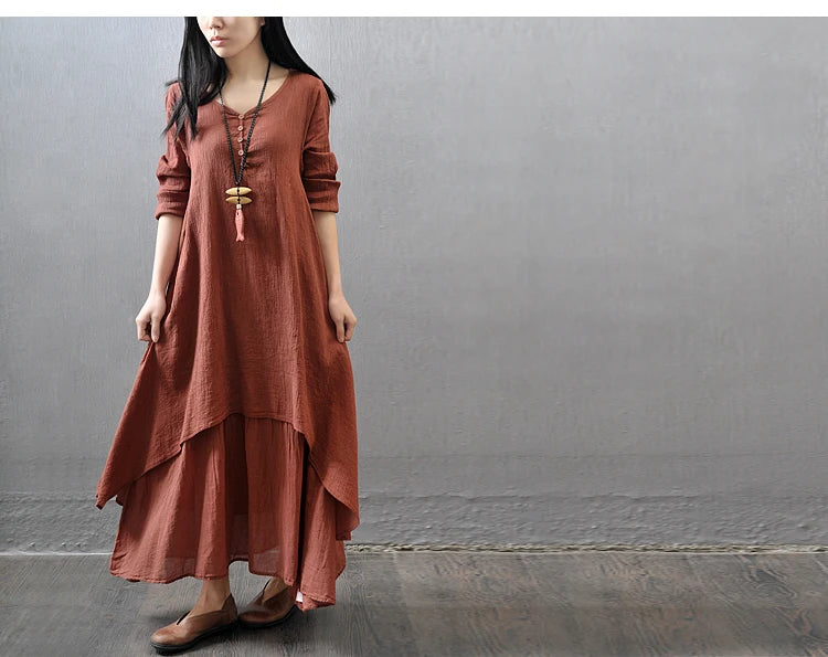 Women's Indian & Pakistani Ethnic Maxi Dress | Vintage Boho Long Sleeve Kurti | Traditional Fashion for Ladies