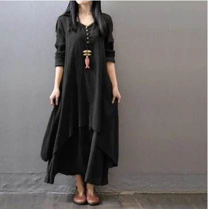 Women's Indian & Pakistani Ethnic Maxi Dress | Vintage Boho Long Sleeve Kurti | Traditional Fashion for Ladies