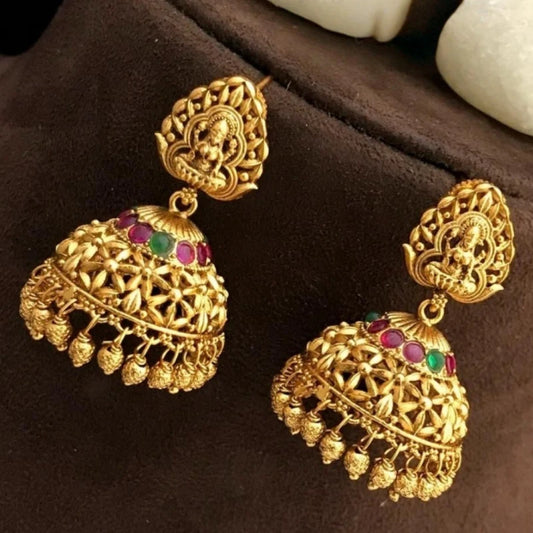 Vintage Gold Tassel Earrings | Ethnic Jewelry